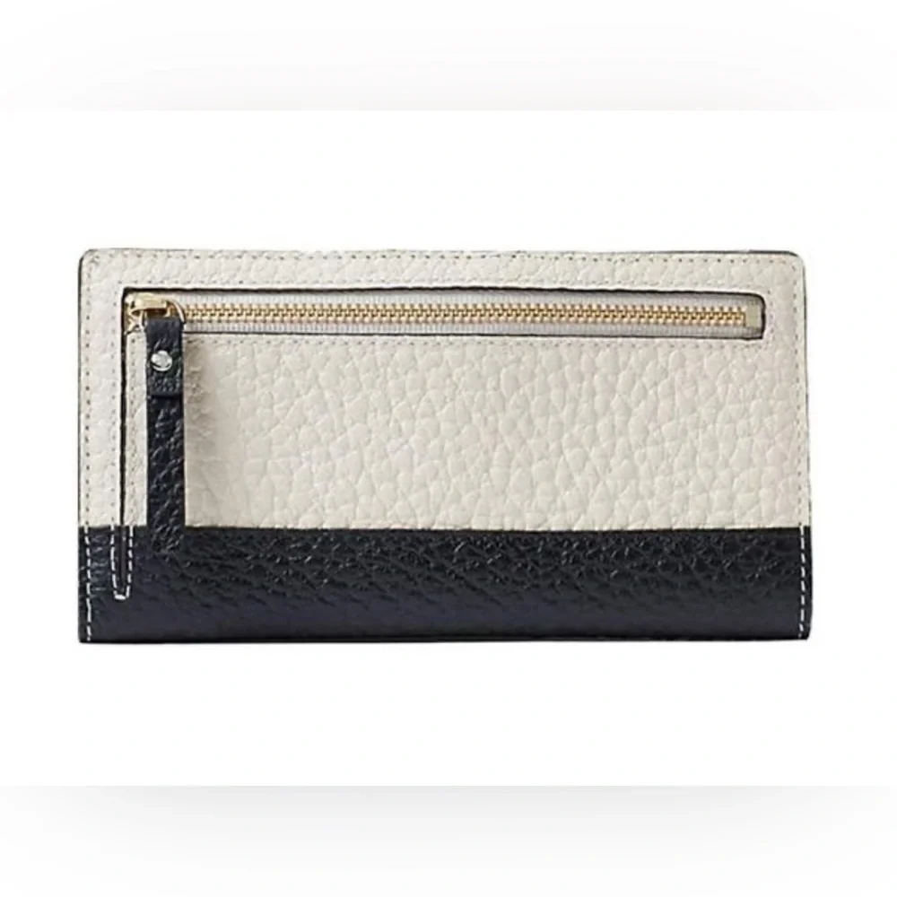 ❌SALE❌NWT KATE SPADE STACY LARGE SLIM BIFOLD WALLET BAY STREET Priced to sell. - Picture 2 of 7